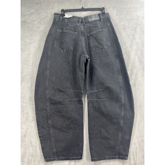 Free People Lucky You Barrel Midrise Jeans Size 26 Soundwave - Picture 4 of 10
